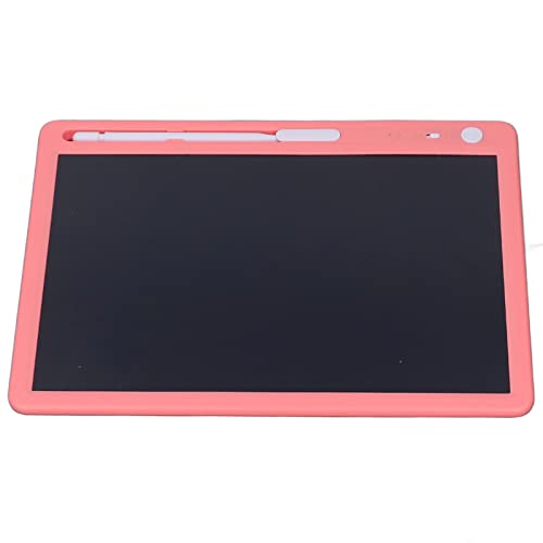 AMONIDA LCD-Schreibtafel, Wiederverwendbar One Touch Screen Lock Switch Kleinkind Doodle Board 10 Zoll One Click Delete Bunt Zum Malen für Mädchen (Rosa) von AMONIDA