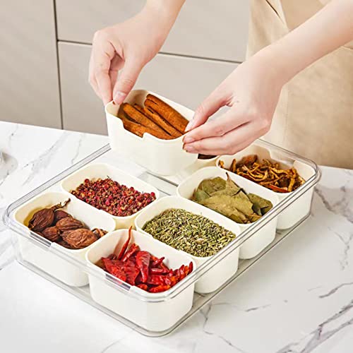 AMONIDA Trennwand-Aufbewahrungsbox, Trennwand-Design, Multifunktional, Platzsparend, Große Kapazität, Temperaturbeständiger Kunststoff-Lebensmittelbehälter für Obst- und Gemüseknödel AMONIDA Trennwand-Aufbewahrungsbox, Trennwand-Design, Multifunktional, Platzsparend, Große Kapazität, Temperaturbeständiger Kunststoff-Lebensmittelbehälter für Obst- und Gemüseknödel von AMONIDA