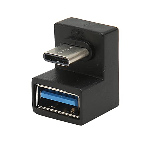AMONIDA U-förmiger Typ-C-Stecker auf USB-Buchsenadapter, Weit Verbreiteter Praktischer USB-Typ-C-U-Form-Verlängerungsadapter, Einfach zu Bedienen für den PC von AMONIDA