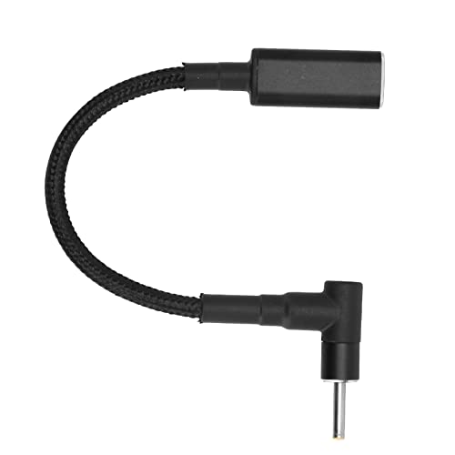 AMONIDA USB C Buchse auf DC Stecker Adapter, Praktischer Flexibler USB C auf DC 2,5 X 0,7 Mm Adapter für Laptop von AMONIDA