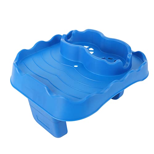 AMONIDA Whirlpool-Tischablage, Verstellbarer Whirlpool-Beistelltisch, Wiederverwendbar für Schwimmbecken (Blau) von AMONIDA