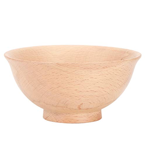 Gewürzschale, Holzschale, umweltfreundliches, langlebiges Wärmeisolations-Küchenzubehör für zu Hause(11.5 * 5.5 Beech Plum Blossom Reverse Bowl) von AMONIDA