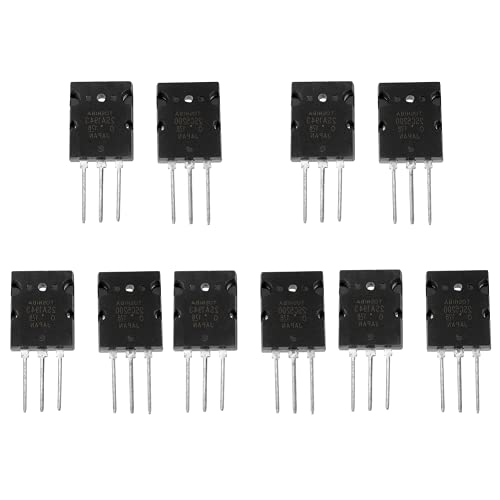 Transistor, praktischer schwarzer Hochleistungs-Audiotransistor, 2SA1943, 5 Paar für allgemeine Elektronik als Ersatz von AMONIDA
