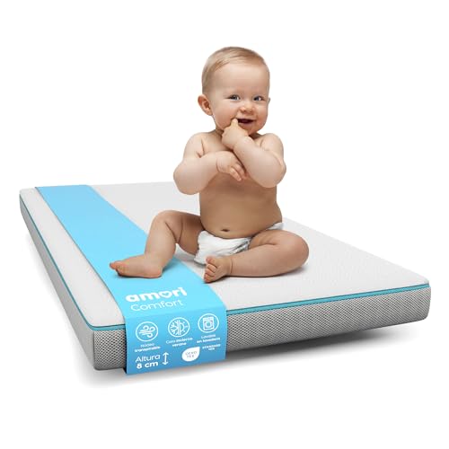 AMORI Comfort | Matratze für Wiege 117 x 57 cm | Erstickungsschutz | Matratze Doppelseitig Winter - Sommer | Babybett Matratzen Atmungsaktiv und Hypoallergen | Waschbarer Bezug | Öko-Tex AMORI Comfort | Matratze für Wiege 117 x 57 cm | Erstickungsschutz | Matratze Doppelseitig Winter - Sommer | Babybett Matratzen Atmungsaktiv und Hypoallergen | Waschbarer Bezug | Öko-Tex von AMORI