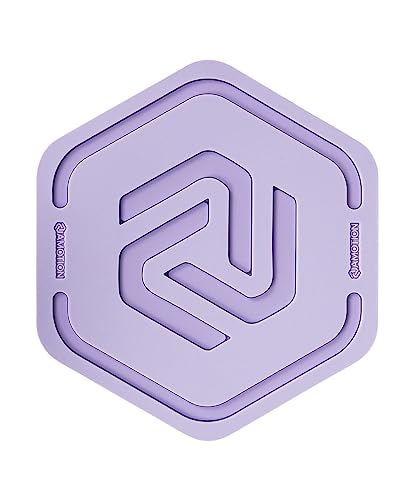 Amotion Roam Silikonuntersetzer Mauve | 14cm Durchmesser - Anti-Rutschfunktion auf Allen Flächen - Spülmaschinenfest und Flexibles Material - Glassuntersetzer - Telleruntersetzer von AMOTION