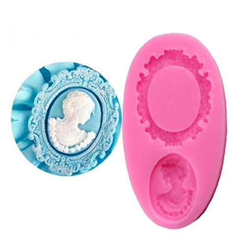 AMOYER 1PC Oval Cameo & Oval Frame Fondantform Miniatur-Rahmen-Silikon-Spiegel-Zucker Fondant-Kuchen-Backen-Werkzeuge AMOYER 1PC Oval Cameo & Oval Frame Fondantform Miniatur-Rahmen-Silikon-Spiegel-Zucker Fondant-Kuchen-Backen-Werkzeuge von AMOYER