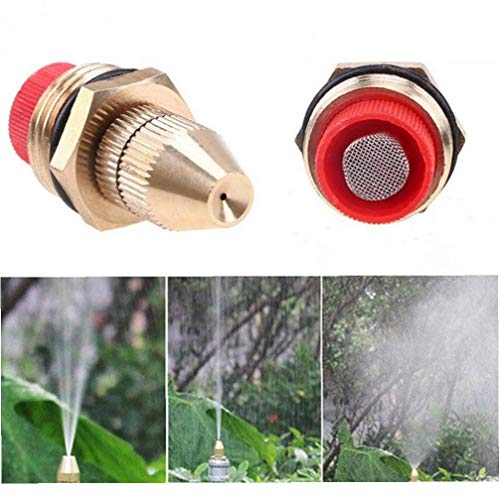 AMOYER 1pc Adjustable Wassernebel Feine Düse Hohe Atomisierung 1/2 Zoll Rasenbewässerungs Sprühdüse Praktische Gartenbewässerung Zubehör von AMOYER