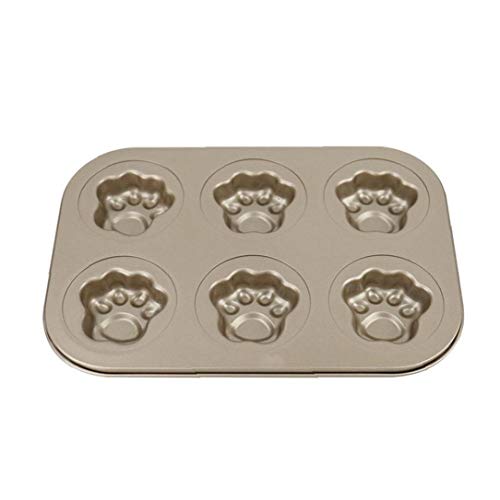 AMOYER Kuchen-Form Kreative Katzen-tatzen-Form-Kuchen-Form 6 Grids Carbon Steel Fondant-plätzchen Cutter Non Stick Home DIY Backform AMOYER Kuchen-Form Kreative Katzen-tatzen-Form-Kuchen-Form 6 Grids Carbon Steel Fondant-plätzchen Cutter Non Stick Home DIY Backform von AMOYER