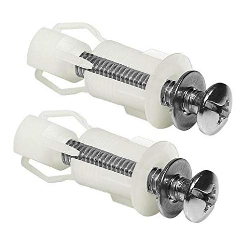 AMOYER WC-Sitz Scharniere Schrauben WC Lochbefestigung Einfache Installation 2 Satz universellen Ersatz WC-Sitz-Scharnier Set AMOYER WC-Sitz Scharniere Schrauben WC Lochbefestigung Einfache Installation 2 Satz universellen Ersatz WC-Sitz-Scharnier Set von AMOYER
