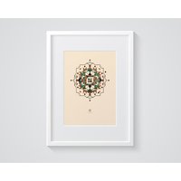 Außergewöhnliches Zartes Ornament Poster Mit Foiling Gold Textur Imitative Effekte, Ein Leichtes Design Für Ihr Wohnzimmer Oder Büro Außergewöhnliches Zartes Ornament Poster Mit Foiling Gold Textur Imitative Effekte, Ein Leichtes Design Für Ihr Wohnzimmer Oder Büro von AMOrnament
