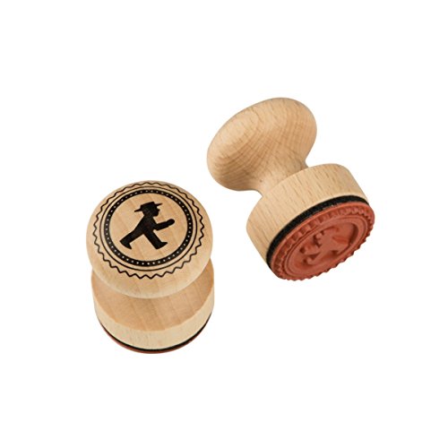 AMPELMANN Stempelmann Stempel rund Buchenholz Durchmesser 30mm (Geher) von AMPELMANN