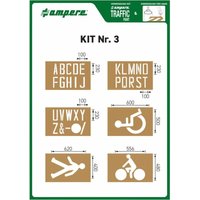 Ampere - a.m.p.e.r.e. Schablonenset Schablonen kit Nr. 3 von AMPERE