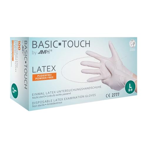 Basic Touch Latexhandschuhe puderfrei Gr. L von AMPRI