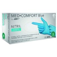 Einweghandschuhe Nitril, MED COMFORT BLUE, puderfrei, Gr. S von AMPRI