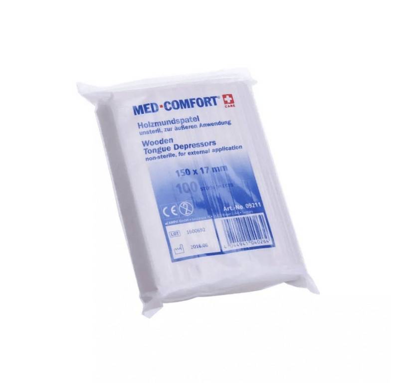 AMPri Einmal-Waschhandschuh Med Comfort Holzmundspatel von AMPri