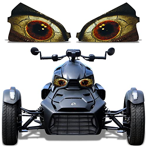 AMR Racing Roadster Scheinwerfer Auge Grafik Aufkleber Abdeckung Kompatibel mit Can-Am Ryker 2019–2022 - Fright von AMR Racing