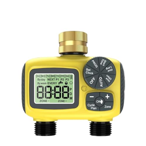 AMRTTWY Bewässerungssteuerung. 2 Outlets LCD Display Smart Wasser Timer Intelligente Bewässerung Bewässerung System Sprinkler Timer Garten Programmierer IPX5 Wassertimer AMRTTWY Bewässerungssteuerung. 2 Outlets LCD Display Smart Wasser Timer Intelligente Bewässerung Bewässerung System Sprinkler Timer Garten Programmierer IPX5 Wassertimer von AMRTTWY