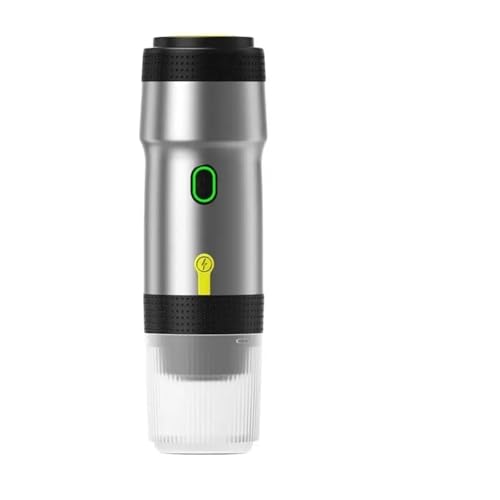 AMRTTWY Mobile Kaffeemaschine. 2 Stück Tragbare, Beheizte USB-Espressokapsel-Kaffeemaschine Mit Großer Und Kleiner Kapsel, Drei In Einem .Tragbare Kaffeemaschine(FULLY CONFIGURED_SILVER) von AMRTTWY