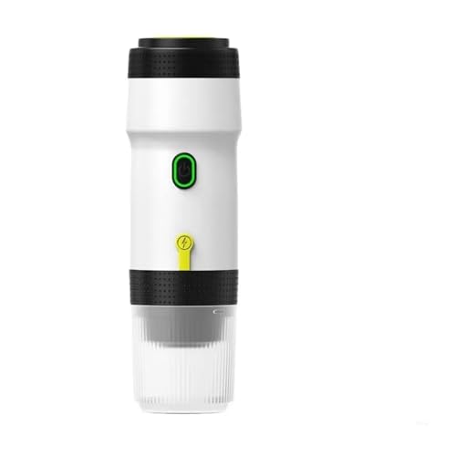 AMRTTWY Mobile Kaffeemaschine. 2 Stück Tragbare, Beheizte USB-Espressokapsel-Kaffeemaschine Mit Großer Und Kleiner Kapsel, Drei In Einem .Tragbare Kaffeemaschine(FULLY CONFIGURED_WHITE) von AMRTTWY