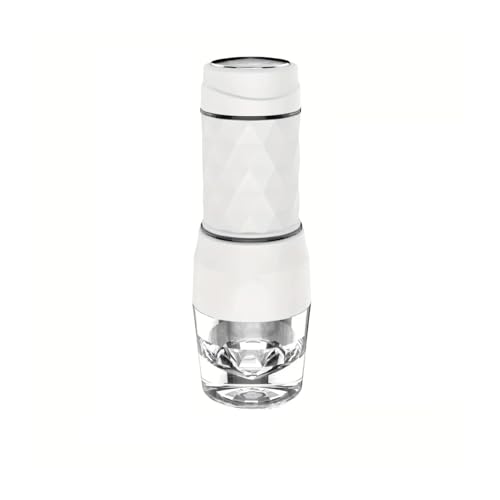 AMRTTWY Mobile Kaffeemaschine. Multifunktionale tragbare Kaffeemaschine Heiß- und Kaltwasser-Espressomaschine for Kapseln und Mahlgut Handpresse Brüher Wandern .Tragbare Kaffeemaschine(White) von AMRTTWY