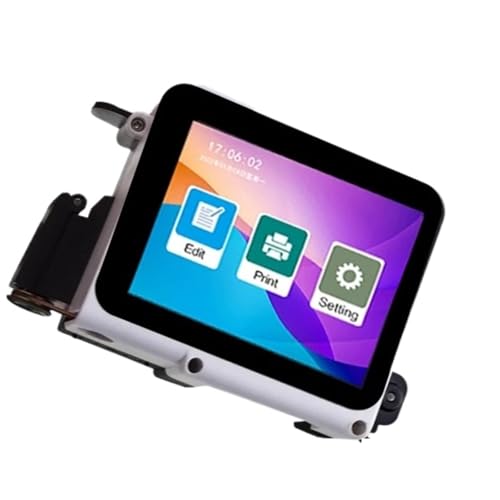 AMRTTWY Tragbarer Drucker. 12,7 mm Mini-Handheld-Tintenstrahldruckerdüse QR-Chargendatumsnummer Logo-Verfallsdatum-Codierungsmaschine tragbar Home Office von AMRTTWY