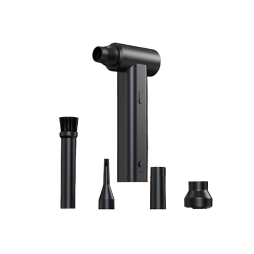 AMRTTWY Tragbarer Luftstaubgebläse. 2 STÜCKE LED-Anzei Bürstenloser Jet-Fan Elektrischer Luftsaur Mini-Fan Entfernung Jet-Trockenbläse Handheld-Kompression .Mini Staubgebläse(Black 1) von AMRTTWY