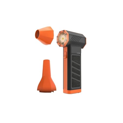 AMRTTWY Tragbarer Luftstaubgebläse. Schub-Turbojet-Ventilator Windschwindigkeit Elektrisches Bläse Multifunktions-bläsetrockner Zur Entfernung .Mini Staubgebläse(Orange 1) von AMRTTWY