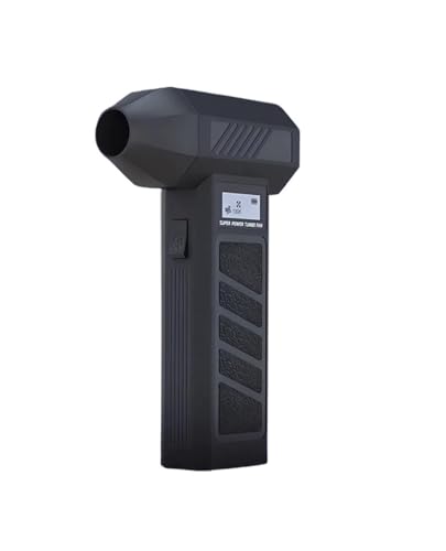AMRTTWY Tragbarer Luftstaubgebläse. Turbo Jet Fan Elektrisches Gebläse Multifunktionaler trockner Schnellladefunktion .Mini Staubgebläse(Black) von AMRTTWY