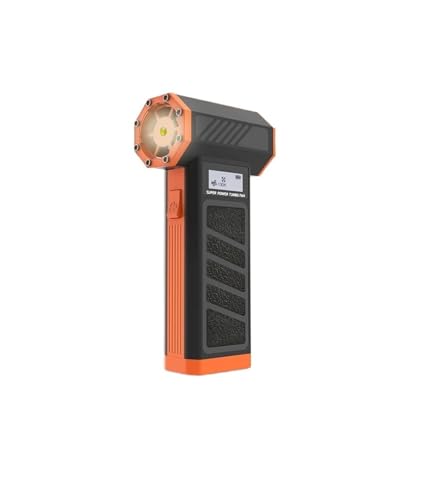 AMRTTWY Tragbarer Luftstaubgebläse. Turbo Jet Fan Elektrisches Gebläse Multifunktionaler trockner Schnellladefunktion .Mini Staubgebläse(Orange) von AMRTTWY