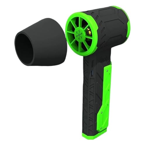 AMRTTWY Tragbarer Luftstaubgebläse. Wind Auto Luftgebläse Leistungsstarke Handheld Turbo Jet Fan Bürstenlosen Motor High-Speed .Mini Staubgebläse(Green) von AMRTTWY