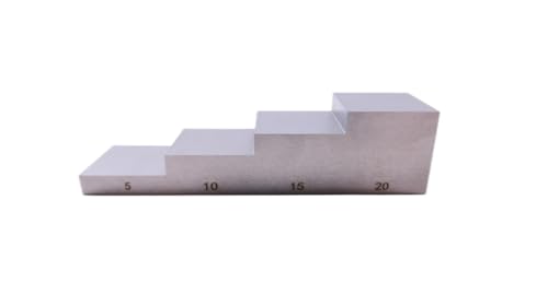 Dickenkalibrierblock. 4-stufiger metrischer Block 5-10-15-20 mm, 1018 Stahl-Kalibrierungstestblock zur Dickenkalibrierung .NDT Dickenkalibrierblock. 4-stufiger metrischer Block 5-10-15-20 mm, 1018 Stahl-Kalibrierungstestblock zur Dickenkalibrierung .NDT von AMRTTWY