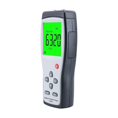 Dickenmessgerät. Digital Ultra Dicke Gauge Klang Geschwindigkeitsmessmetalltiefe Tiester 1.225 mm Smart Sensor AS840 mit LCD-Display .Dickenmessung von AMRTTWY