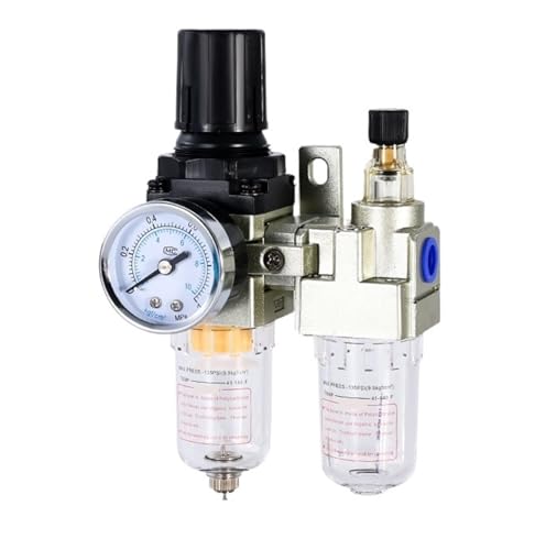 Druckregler. AC2010-02 AC3010-03 AC4010-04 Pneumatische Druckregler Ventil Öl Wasser Separator For Kompressor Luftfilter(AC2010-02) von AMRTTWY