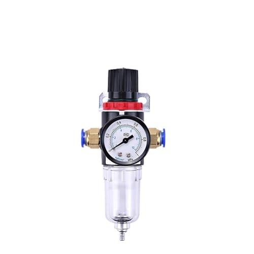 Druckregler. AFR2000 Luftdruckregler Wasserabscheider Fallenfilter Airbrush Kompressor Mit Armaturen(With 8mm Fittings) von AMRTTWY
