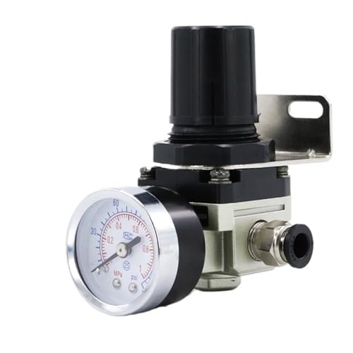 Druckregler. Einstellbarer Luftdruckregler Mit Manometer Pneumatisches Kompressor-Steuerventil For Luftwerkzeuge Und -geräte(8mm Joint) von AMRTTWY