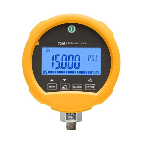 Drucktransmitter, LCD-Edelstahl-Druckmessgerät-Manometer for Gas und Flüssigkeit 0,5% FS Genauigkeit,Industrieller Drucksensor(700G27) von AMRTTWY
