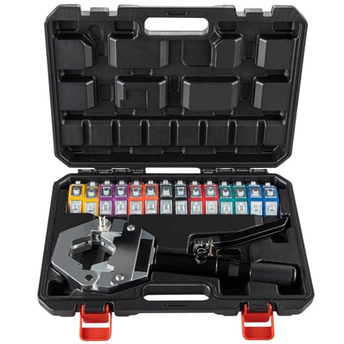 Manuelles hydraulisches Crimpwerkzeug, Hydraulische Schlauch-Crimper Hydra-Krimp 71500, Handbuch-Kit Klimaanlage Repaire Handheld Mit 7 Matrizen-Set von AMRTTWY