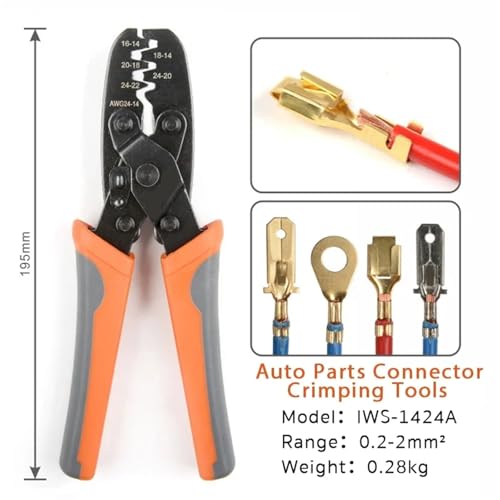 Manuelles hydraulisches Crimpwerkzeug, IWS-1424A Crimpzange For Molex-Typ AMP TYCO-Terminals Crimper Automotive Terminal Crimp-Kabelbaum-Werkzeug von AMRTTWY