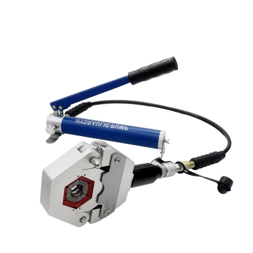 Manuelles hydraulisches Crimpwerkzeug, Manuelle Schlauchcrimpzange 7842B, Teilbares Hydraulik-Kit Mit Aluminiumpumpe, Reparaturwerkzeug For Klimaanlagen von AMRTTWY