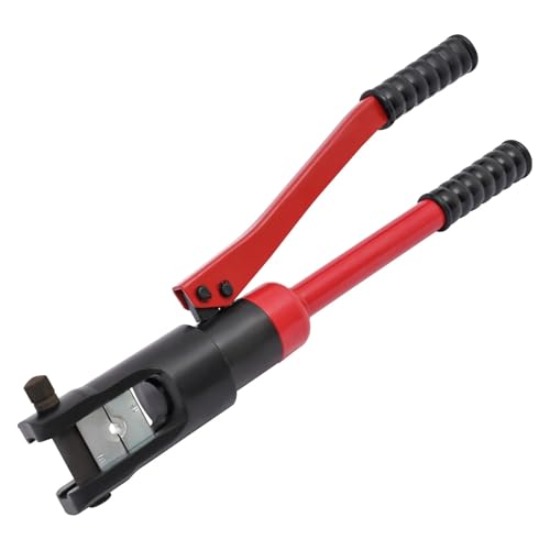Manuelles hydraulisches Crimpwerkzeug, YQK300 Hydraulische Crimpen Werkzeug Seil Balustrade Draht Kabel Kupfer Crimper Ausgestattet Mit 4 Dichtungen(Pink) von AMRTTWY