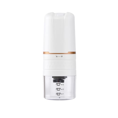 Mobile Kaffeemaschine. Tragbare Kaffeemühle, USB-aufladbare Automatische Bohnenmahlmaschine Mit Espressomaschinenfunktion, Geeignet For Unterwegs Und Zu Hause .Tragbare Kaffeemaschine(211 White) von AMRTTWY