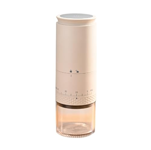 Mobile Kaffeemaschine. Tragbare Kaffeemühle – For Reisen, Camping, Büro – Kaffeemühle Mit 38 Einstellbaren Mahlgradeinstellungen Und Edelstahl .Tragbare Kaffeemaschine(Milk tea color) von AMRTTWY