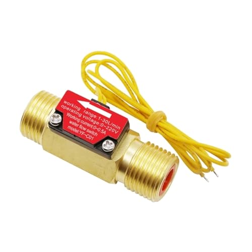 Wasserdurchflussmesser, G1/2'' 4 Points Control Flowmeter Male Thread 1.5-30L/Min Liquid Flow Sensor for Water Oil für die Gartenschlauchbewässerung Wasserdurchflussmesser, G1/2'' 4 Points Control Flowmeter Male Thread 1.5-30L/Min Liquid Flow Sensor for Water Oil für die Gartenschlauchbewässerung von AMRTTWY