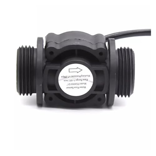Wasserdurchflussmesser, Wasserdurchflusssensor Schalter Kraftstoffdurchflussmesser Schwimmbad Wasserzähler Sensor Durchflussmesser Wassersensor Zähleranzeige DN25 für die Gartenschlauchbewässerung von AMRTTWY