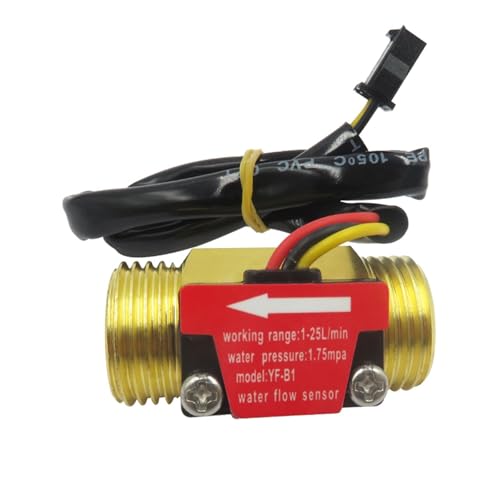 Wasserdurchflussmesser, YF-B1 Wasserdurchflusssensor Hallsensorschalter Durchflussmesser Wasserdurchflusssensor DN25 Messingwasserzähler Industriedurchflussmesser für die Gartenschlauchbewässerung von AMRTTWY