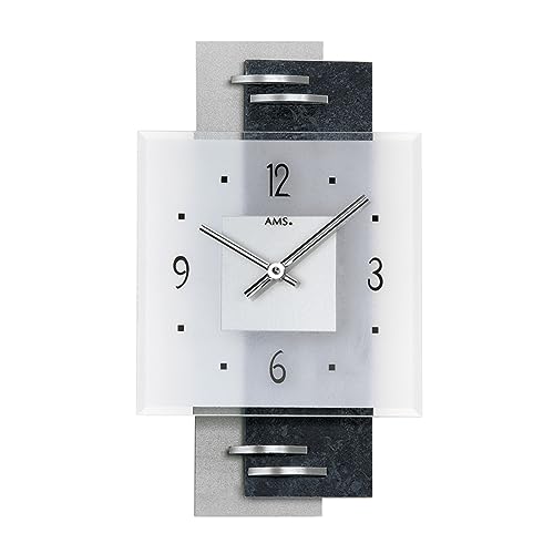 AMS Quarz-Wanduhr, Holz, Mehrfarbig,22 x 35 x 5 cm AMS Quarz-Wanduhr, Holz, Mehrfarbig,22 x 35 x 5 cm von AMS