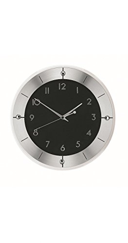 AMS 9449 Funkwanduhr modern, Bürouhr mit arabischen Ziffern, Wohnzimmeruhr, Küchenuhr, geräuscharme Uhr von AMS