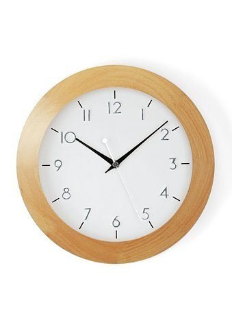 AMS Funkwanduhr 770994 (Quarz,Holz,Buche,Wohnzimmer,Esszimmer,Küche,Arbeitszimmer,Büro,Flur) von AMS