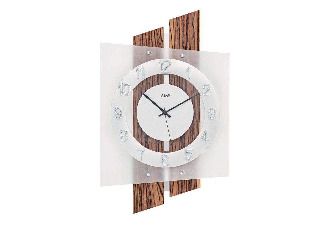 AMS Funkwanduhr AMS Funk-Wanduhr Holz AMS Funkwanduhr AMS Funk-Wanduhr Holz von AMS