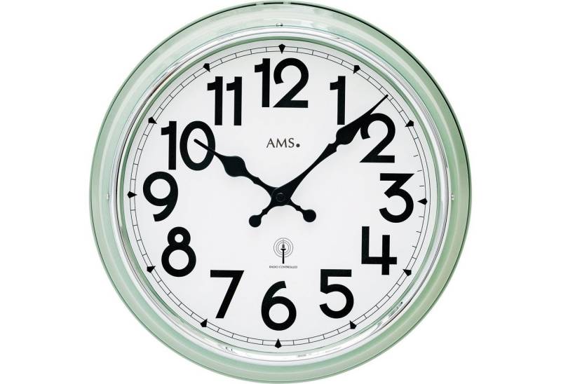 AMS Funkwanduhr F5510 (Quarzuhr,Wohnzimmer,Esszimmer,Küche,Arbeitszimmer,Büro,Flur) von AMS